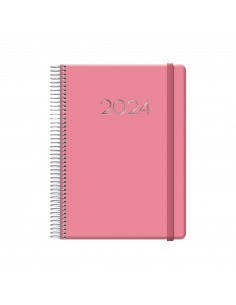 Dohe Denver Agenda Anual - Dia Pagina - Sabado y Domingo misma Pagina - Cierre con Goma Elastica - Tamaño 15x21cm - Color