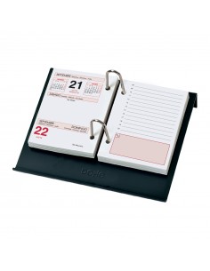 Dohe Portacalendario de Mesa - Para Bloque Bufete - Fabricado en Plastico - Color Negro