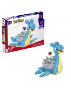 Mattel Mega Construx Wonder Builders Pokemon Lapras - Figura de Construccion - Tamaño 20cm aprox. - 527 Piezas