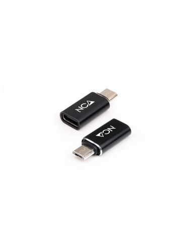 Nanocable Adaptador Micro USB M A USB-C H - Color Negro