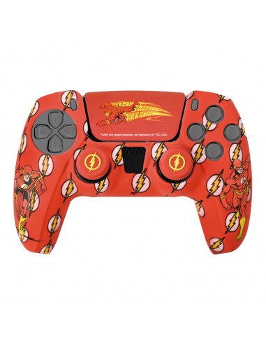 FR-TEC Set de Silicona y Grips de Flash para Dualsense - Funda Lisa y Aterciopelada - Agarre Mejorado con Logo en Relieve -