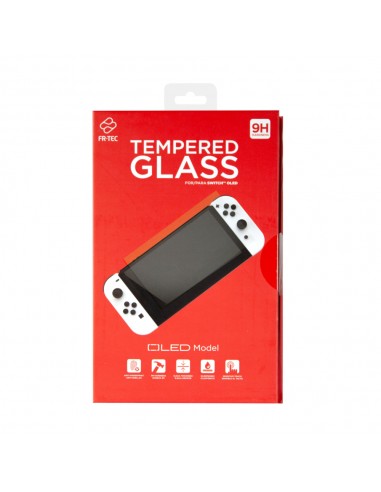 FR-TEC Cristal Templado Switch Oled - Protector de Pantalla Transparente - Anti-Arañazos y Anti-Roturas - Sensible al Tacto
