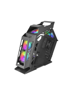 Mars Gaming Controladora Chroma ARGB - Medida en mm-540x234x500 - Iluminacion Addressable RGB-39 Modos de Luz - Doble
