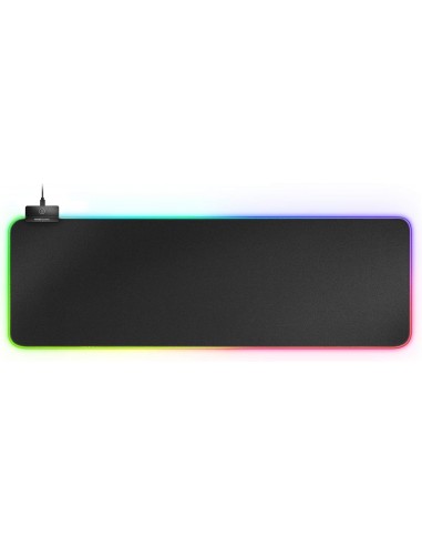 Mars Gaming MMPRGB2 Alfombrilla RGB XXL con HUB USB2.0 - Deslizamiento Nanotextil - Iluminacion RGB Control - Diseño XXL - 2