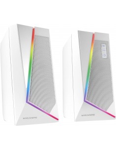 Mars Gaming Altavoces Impactantes 20W DSP RGB Bluetooth 5.0 - USB Alimentacion - Espacialidad Multi-Nivel - Iluminacion