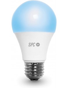 SPC Aura 1050 Bombilla Led Regulable Wi-Fi E27 - Ambientes Personalizables - Control desde la APP SPC Iot - Compatible con