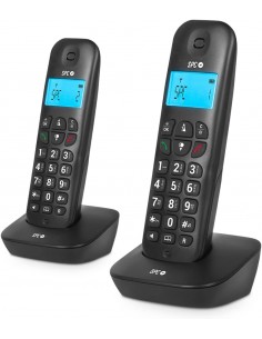 SPC Air Pro Duo Telefono Inalambrico - Pantalla Retroiluminada de 35x22mm - Identificacion de Llamadas - Conexion a Red