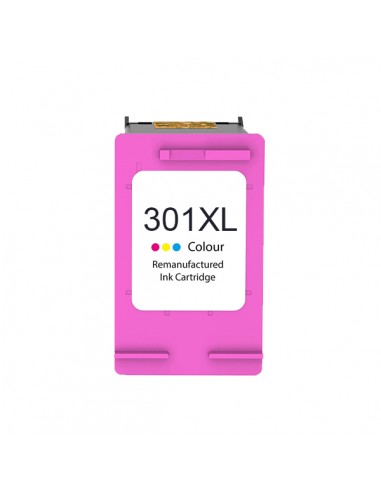 HP 301XL Color Cartucho de Tinta Remanufacturado - Muestra Nivel de Tinta - Reemplaza CH564EE CH562EE