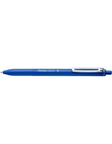 Pentel iZee Boligrafo de Bola Retractil - Punta 0.7mm - Trazo 0.35mm - Clip de Metal - Color Azul