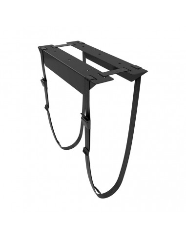 Aisens Soporte para CPU Debajo de Escritorio con Correa - Color Negro