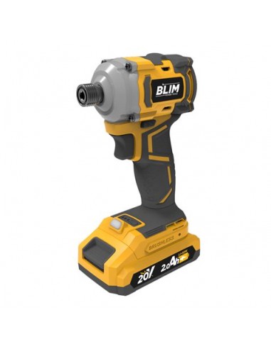 Blim Atornillador de Impacto Serie Slim S Carbones 20V - Bateria 2Ah - 220Nm - Color Amarillo