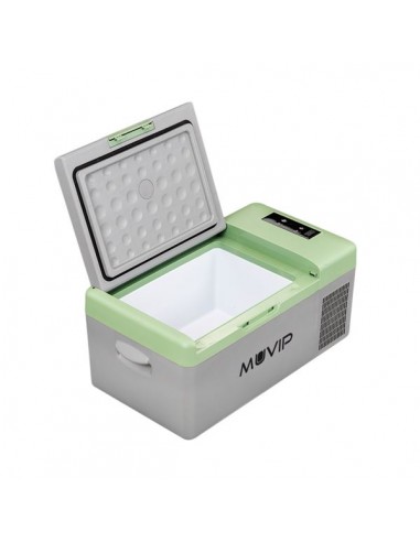 Muvip Nevera de Compresor Portatil 15 Litros 50W - Asas de Transporte - Compresor Silencioso - Color Gris