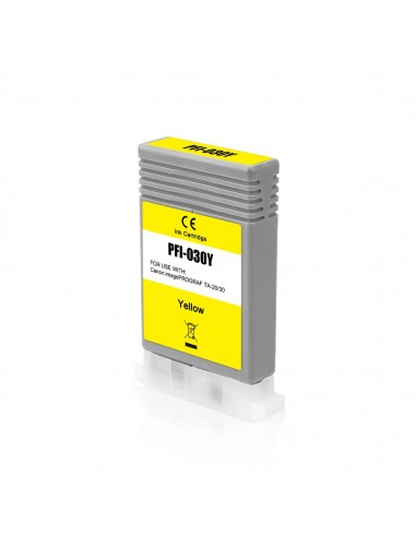 Canon PFI030 Amarillo Cartucho de Tinta Pigmentada Generico - Reemplaza 3492C001