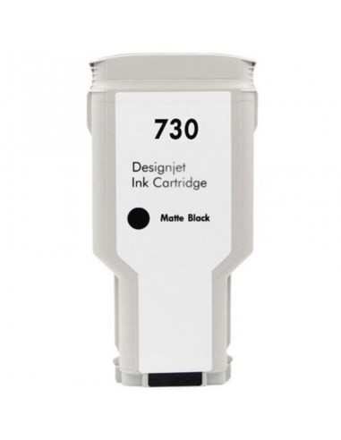 HP 730 Negro Mate Cartucho de Tinta Generico - Reemplaza P2V71A P2V65A