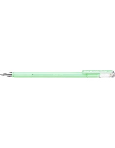 Pentel Hybrid Milky Boligrafo de Bola - Punta Fina 0.8mm - Trazo 0.4mm - Tinta de Gel Opaca - Color Verde Pastel