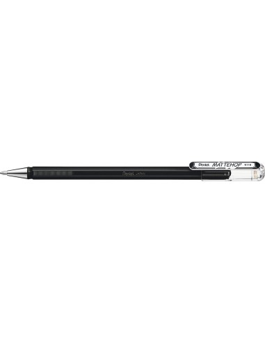 Pentel Mattehop Boligrafo de Bola - Punta 1mm - Trazo 0.5mm - Tinta de Gel Opaca - Fabricado con 55-de Materiales Reciclados