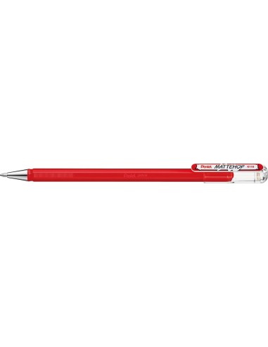Pentel Mattehop Boligrafo de Bola - Punta 1mm - Trazo 0.5mm - Tinta de Gel Opaca - Fabricado con 55-de Materiales Reciclados