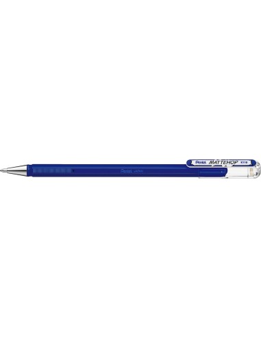 Pentel Mattehop Boligrafo de Bola - Punta 1mm - Trazo 0.5mm - Tinta de Gel Opaca - Fabricado con 55-de Materiales Reciclados