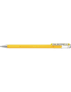 Pentel Mattehop Boligrafo de Bola - Punta 1mm - Trazo 0.5mm - Tinta de Gel Opaca - Fabricado con 55-de Materiales Reciclados