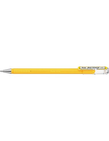 Pentel Mattehop Boligrafo de Bola - Punta 1mm - Trazo 0.5mm - Tinta de Gel Opaca - Fabricado con 55-de Materiales Reciclados