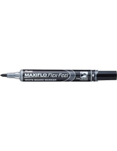 Pentel Maxiflo Flex-Feel Rotulador para Pizarra Blanca - Punta Flexible 4.6mm - Trazo de 1 a 5mm - Dosificacion de Tinta