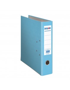 Dohe Archicolor Archivador de Palanca con Rado - Carton Forrado - Formato Folio - Lomo Ancho - Color Azul Claro