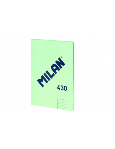 Milan Libreta Encolada Formato A4 Pautado 7mm - 48 Hojas de 95 gr m2 - Microperforado - Tapa Blanda - Color Verde