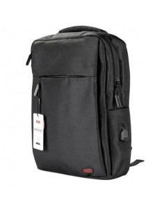 XO Mochila para Portatil - hasta 15.6" - Impermeable y Resistente - Carga Rapida USB - Diseño Ergonomico - Color Negro
