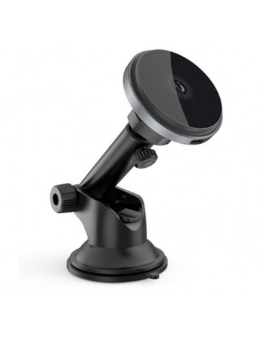 XO Cargador Inalambrico Magnetico - Carga QI hasta 15W - Deteccion de Objetos Metalicos - Color Negro