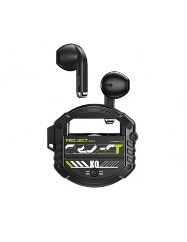 XO Auriculares Bluetooth 5.3 - hasta 4 Horas de Musica - Bateria Auricular 30Mah - Bateria Caja de Carga 300Mah - Color Negro