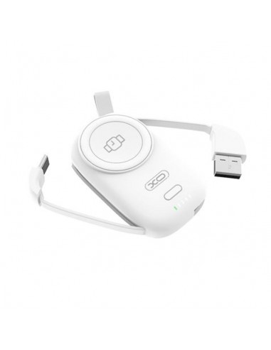 XO Cargador Magnetico Portatil - 1200Mah - Carga Inalambrica 3W - Tipo C y USB 5V 2A - Facil Transporte - Carga Rapida -