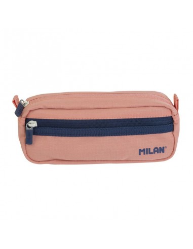 Milan Serie 1918 Estuche Portatodo Rectangular - 2 Compartimentos - Tejido Resistente a la Rotura y Rasgaduras - Medidas