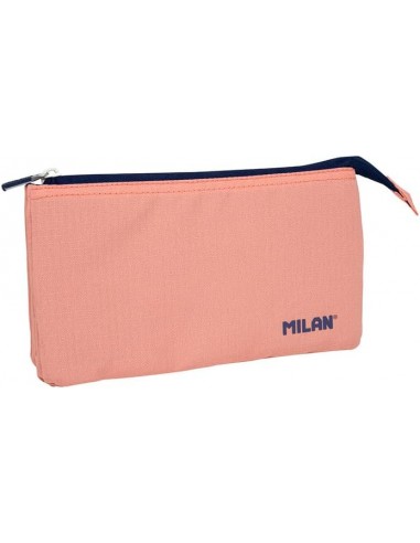 Milan Serie 1918 Estuche Portatodo 5 Compartimentos - Tejido Resistente a las Roturas y Rasgaduras - Medidas 22x12x4cm -