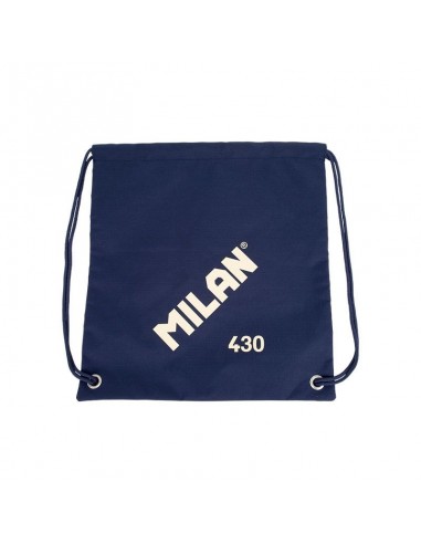 Milan Serie 1918 Bolsa Mochila de Tiras Grande - Tejido 'ripstop' Ligero y Resistente - Medidas 34x42x0.7cm - Color Azul