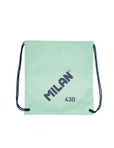 Milan Serie 1918 Bolsa Mochila de Tiras Grande - Tejido 'ripstop' Ligero y Resistente - Medidas 34x42x0.7cm - Color Verde