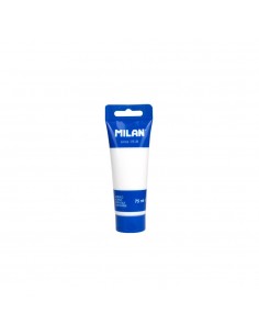 Milan Tubo de Pintura Acrilica 75ml - Pigmentos de Alta Calidad - Mezclable - Color Blanco