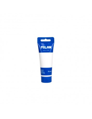 Milan Tubo de Pintura Acrilica 75ml - Pigmentos de Alta Calidad - Mezclable - Color Blanco