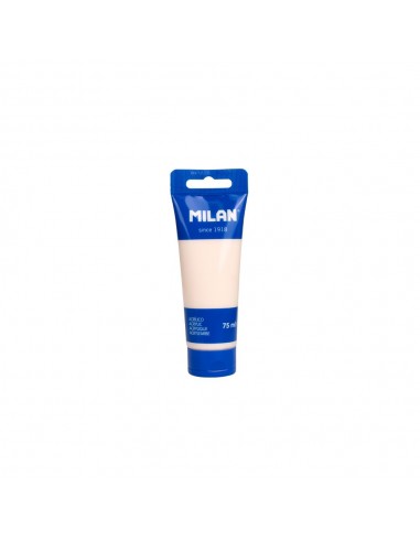 Milan Tubo de Pintura Acrilica 75ml - Pigmentos de Alta Calidad - Mezclable - Color Rosa Palido