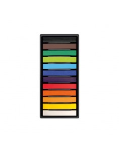 Milan Art Pack de 12 Pasteles Blandos - Colores Intensos y Brillantes - Resistentes a la Luz - Mezclables - Colores Surtidos