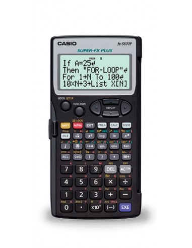Casio FX5800PLUS Calculadora Programable de Sobremesa - Pantalla de 4 Lineas - 664 Funciones - 26 Memorias - 128 Formulas