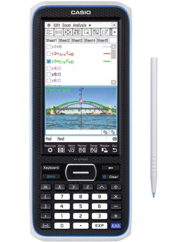 Casio FX-CP400 Calculadora Cientifica Grafica 3D - Pantalla Tactil en Color - Graficos 3D - Dibujo Simultaneo de hasta 100