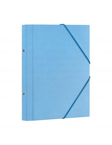Dohe Carpeta Clasificadora 12 Departamentos - Formato Folio - Carton Plastificado - Cierre con Gomas - Color Azul Claro