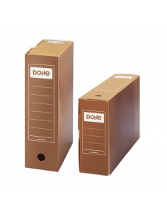 Dohe Caja de Archivo Definitivo Polipropileno Acanalado - Tamaño Folio Prolongado - Utilizable en Horizontal y Vertical -