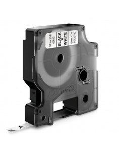 Dymo D1 Cinta de Etiquetas Original para Rotuladora - Texto negro sobre fondo blanco - Ancho 6mm x 7 metros - S0720780