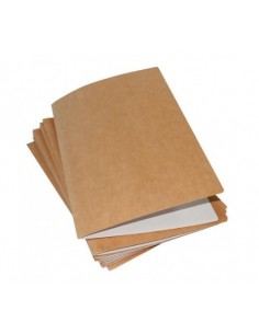 Mariola Pack de 50 Subcarpetas Kraft- Blanco 240gr - Formato A4 - Ranura para Fastener - Color Marron Blanco