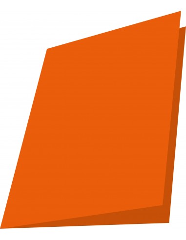 Mariola Pack de 50 Subcarpetas de Cartulina 180gr - Formato A4 - Ranura para Fastener - Color Naranja
