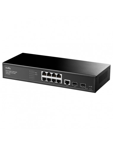Cudy GS2008S2 Switch Administrado L2 Gigabit de 8 Puertos con 2 Puertos Gigabit SFP