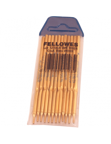 Fellowes Pack de 12 Unidades Recambios para Boligrafo con Peana - Color Azul