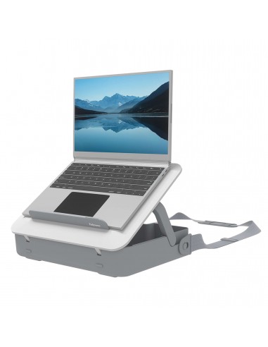 Fellowes Maletin de Doble uso para Ordenador - Elevable a 5 Alturas - Incluye Asa y Correa - Materiales 100-Reciclados