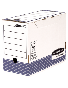 Bankers Box Caja de Archivos Tamaño A4 Fastfold - Montaje Automatico - Certificacion FSC - Dimensiones Internas